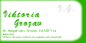 viktoria grozav business card